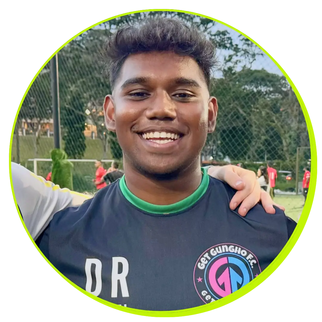 Coach James football coach Singapore youth training